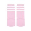 American Trends Kids Child Soccer Socks Stripes Knee High Tube Socks Cotton Uniform Sports Socks for Toddler Girls 1 Pack Pink White 3-6 Years view 3