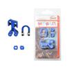 Archery Cable Slide Kit Compound Bow String Splitter Roller Glide 1/8 3/16 Peep Sight and Metal D Loop Buckle Set for Outdoor Hunting Target Practice Compound Bow String Accessories (Blue) view 1