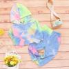 Kayotuas Toddler Kids Baby Girl Boy Clothes Tie Dye Long Sleeve Hoodie Sweatshirt Drawstring Pant Outfits Tracksuit Set (A Hoodie Blue, 5-6X) view 2