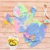 Kayotuas Toddler Kids Baby Girl Boy Clothes Tie Dye Long Sleeve Hoodie Sweatshirt Drawstring Pant Outfits Tracksuit Set (A Hoodie Blue, 5-6X) view 3