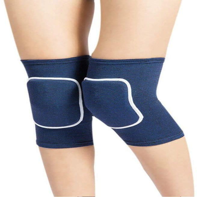 JUMISEE Adult Knee Pad for Men Women, Anti-Slip Padded Sponge Knee Brace Breathable Elastic Knee Support for Football Volleyball Dance Skating