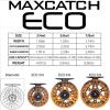 M MAXIMUMCATCH Maxcatch ECO Large Arbor Fly Fishing Reel (3/4wt 5/6wt 7/8wt) and Pre-Loaded Fly Reel with Line Combo (Brown Trout Reel Loaded Moss Green Line, 3/4 Weight) view 4