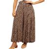 ebossy Women's Leopard High Waisted Loose Wide Leg Flowy Culottes Palazzo Pants (Small, Leopard) view 1