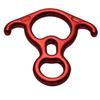 YXGOOD 50KN Rescue Figure, 8 Descender Large Bent-Ear Belaying and Rappelling Gear Belay Device Climbing for Rock Climbing Peak Rescue Aluminum Magnesium Alloy (Red) view 1