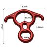 YXGOOD 50KN Rescue Figure, 8 Descender Large Bent-Ear Belaying and Rappelling Gear Belay Device Climbing for Rock Climbing Peak Rescue Aluminum Magnesium Alloy (Red) view 2