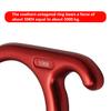YXGOOD 50KN Rescue Figure, 8 Descender Large Bent-Ear Belaying and Rappelling Gear Belay Device Climbing for Rock Climbing Peak Rescue Aluminum Magnesium Alloy (Red) view 4