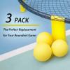 Viminston Spike Replacement Balls 3.5inch Yellow Soft Balls 3-Pack for Round Net Game Pool Game Mini Volleyball view 2