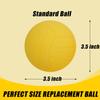 Viminston Spike Replacement Balls 3.5inch Yellow Soft Balls 3-Pack for Round Net Game Pool Game Mini Volleyball view 3