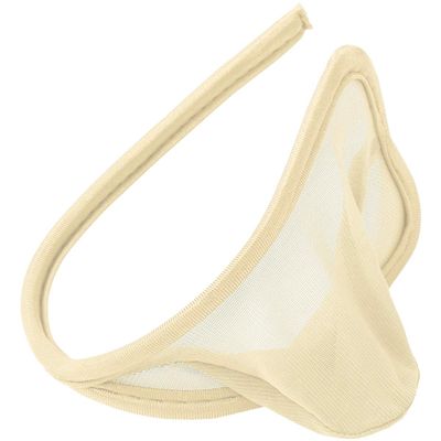 ACSUSS Mens Sheer Mesh Lingerie Bulge Pouch C-String Thong C-Strap Briefs Underwear Nude OneSize
