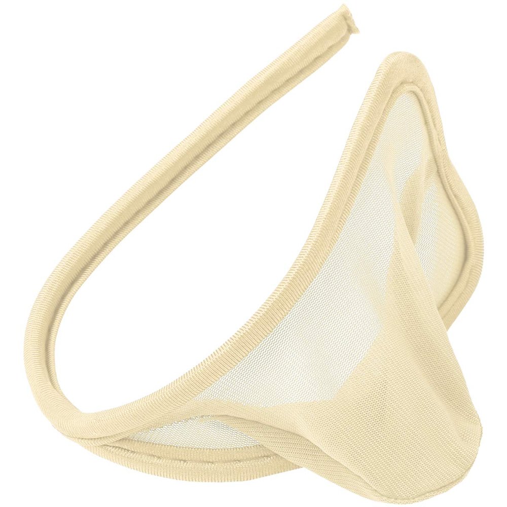 ACSUSS Mens Sheer Mesh Lingerie Bulge Pouch C-String Thong C-Strap Briefs Underwear Nude OneSize