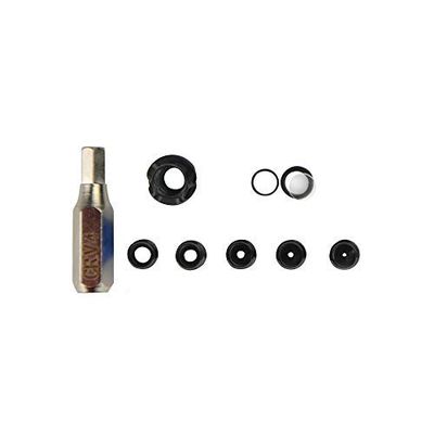 ZSHJGJR Archery 37/45 Degree Hooded Peep Sight Aluminum Compound Bow Peep Sights Kit with 6X 8X Clarifier Aperture Lens 1/8 1/16 1/32 3/32 3/64 inch Inner Core (Black, 45 Degree 6X)