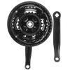 Crank Arm Set, 170mm Mountain Crankset with Chains Cover for 24 34 42T Tooth Rear Sprocket view 1