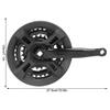 Crank Arm Set, 170mm Mountain Crankset with Chains Cover for 24 34 42T Tooth Rear Sprocket view 2