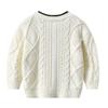 Auro Mesa Kids Boys' Anti-Pill V-Neck Cardigan Sweater Button up Knit Children Jacket 1 2 3 4 5 Years (White, 100 2Y) view 2
