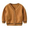 Auro Mesa Kids Boys' Anti-Pill V-Neck Cardigan Sweater Button up Knit Children Jacket 1 2 3 4 5 Years (Navy, 100 2Y) view 2
