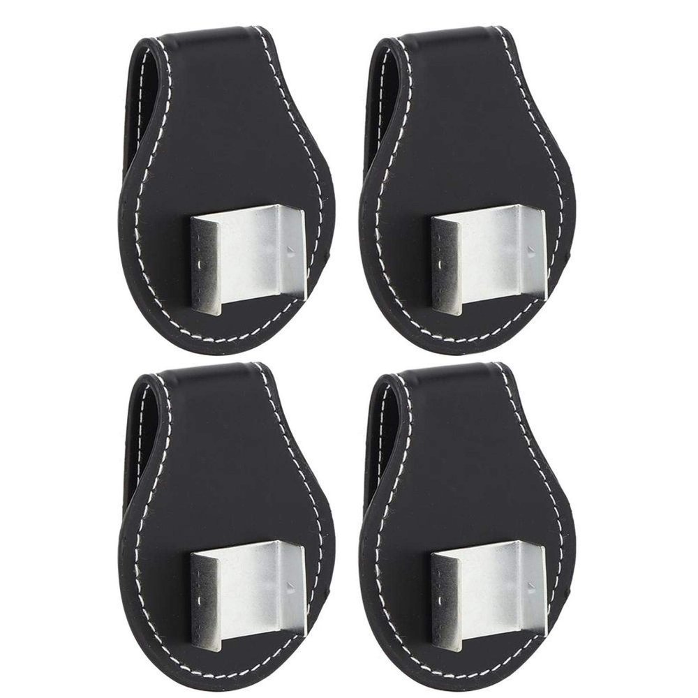 Pool Cue Chalk Holder 4PCS Portable Cue Chalk Case Chalk Pouch Bag with Clip for Snooker Tool Accessory