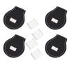 Pool Cue Chalk Holder 4PCS Portable Cue Chalk Case Chalk Pouch Bag with Clip for Snooker Tool Accessory view 4