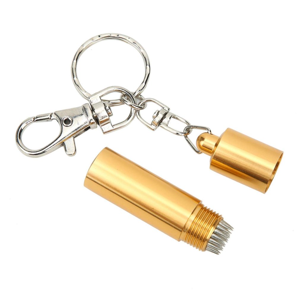Alomejor Pool cue tip Trimmer, cue tip Shaper Durable Golden for Home tournaments Professionals Amateurs