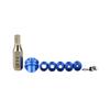 ZSHJGJR Archery 37/45 Degree Hooded Peep Sight Aluminum Compound Bow Peep Sights Kit with 6X 8X Clarifier Aperture Lens 1/8 1/16 1/32 3/32 3/64 inch Inner Core (Blue, 37 Degree 8X) view 3