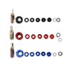 ZSHJGJR Archery 37/45 Degree Hooded Peep Sight Aluminum Compound Bow Peep Sights Kit with 6X 8X Clarifier Aperture Lens 1/8 1/16 1/32 3/32 3/64 inch Inner Core (Blue, 37 Degree 8X) view 4