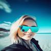 FEISEDY Mirrored Rimless Sunglasses One Piece Lens Reflective Sunglasses for Women Men B2647 view 2