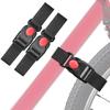 Vukgahao Bike Wheel Stabilizer Heavy Duty Versatile Hook & Loop Securing Tie Downs Fastening Straps Reusable Bicycle Wheel Black 2 Pack (Plastic Buckle, 1.5 in) view 1