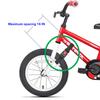 Vukgahao Bike Wheel Stabilizer Heavy Duty Versatile Hook & Loop Securing Tie Downs Fastening Straps Reusable Bicycle Wheel Black 2 Pack (Plastic Buckle, 1.5 in) view 2