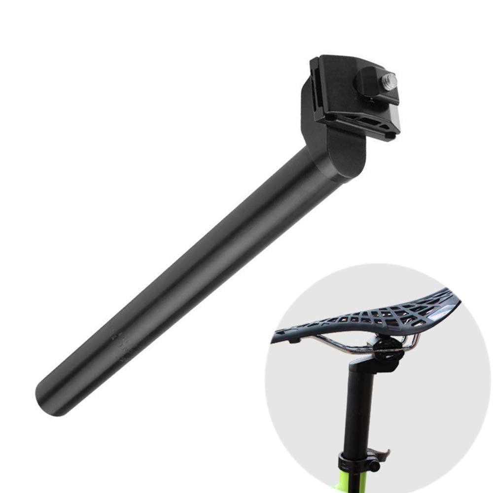 Bike Seat Post,Bicycle SeatpostBlack Aluminum Alloy Metal Mountain Bike Cushion Saddle Seat Tube Bicycle Seat Post Seatpost, Mountain Bike Seat Post for MTB