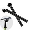 Bike Seat Post,Bicycle SeatpostBlack Aluminum Alloy Metal Mountain Bike Cushion Saddle Seat Tube Bicycle Seat Post Seatpost, Mountain Bike Seat Post for MTB view 3