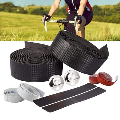 MinLia Bike Handlebar Tape,Handlebar Tape,Cycling Road Bike Handlebar Tape Anti-Slip Bicycle Handle Bar Tapes Wrap Cork Guidoline Fixing Straps Bicycle Accessories,Blue
