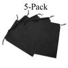 TSSOE 5 PCS Multi Purpose Drawstring Storage Ditty Bags for Travel & Outdoor Activity 5PCS Black 11 x 7.8 inch view 3