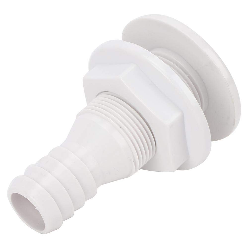 Alomejor Marine Boat Drain Vent, Durable, Easy to Install, Boat Bilge Pump, Plastic Thru Hull Fitting, 1 Inch Hose Adapter for Yachts, Fishing Boats,