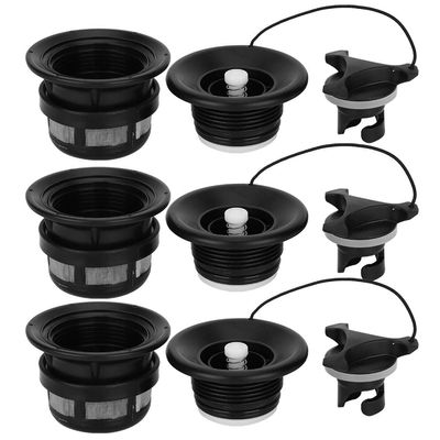 Alomejor PVC air Valve, Durable Spiral Design Prevents leaks, Inflatable Boat Valve, Easy to use for Kayakers Water Sports Enthusiasts and Rafting Adventures