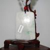 2.3" China Certified Grade A Nature Jadeite Jade Nice Landscape Hand Carved Necklace Pendant 0036 view 4