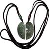 1.8" China Certified Grade A Nature Jadeite Jade Dragon and Phoenix Necklace Pendant 0791 view 1