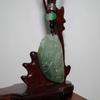 1.8" China Certified Grade A Nature Jadeite Jade Dragon and Phoenix Necklace Pendant 0791 view 2