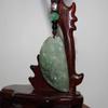 1.8" China Certified Grade A Nature Jadeite Jade Dragon and Phoenix Necklace Pendant 0791 view 3
