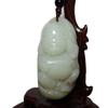 2.4" China Certified Nature Hetian Nephrite Jade Laughing Buddha Necklace Pendants view 2