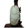 2.4" China Certified Nature Hetian Nephrite Jade Laughing Buddha Necklace Pendants view 3