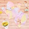 Kayotuas Toddler Kids Baby Girl Boy Clothes Tie Dye Long Sleeve Hoodie Sweatshirt Drawstring Pant Outfits Tracksuit Set (A Hoodie Pink, 2-3T) view 4