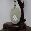 1.9" China Certified Grade A Nature Jadeite Jade Fortune Pixiu and Peanut Hand Carved Necklace Pendant 8509 view 4
