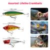 GOANDO Fishing Lures Kit for Freshwater Bait Tackle Kit for Bass Trout Salmon Fishing Accessories Tackle Box Including Spoon Lures Soft Plastic Worms Fishing Gifts (78) view 2