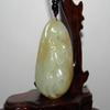2.4" China Certified Nature Hetian Nephrite Jade Laughing Buddha Necklace Pendants view 2