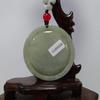 2.1" China Certified Grade A Nature Jadeite Jade Blessing Manjusri and Dragon Necklace Pendant 8570 view 4