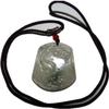 2" China Certified Grade A Nature Jadeite Jade Wealth Fish and Lotus Hand Carved Necklace Pendant 8587 view 1
