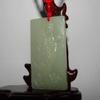 1.9" China Certified Nature Hetian Nephrite Jade Blessing Laughing Buddha Necklace Pendants view 3