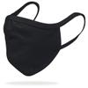 Gildan Youth Reusable Everyday 2-Layer Cotton Face Mask, Black (24 Pack), Youth: 4.75" x 6.5" (6" ear loops) view 1
