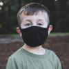 Gildan Youth Reusable Everyday 2-Layer Cotton Face Mask, Black (24 Pack), Youth: 4.75" x 6.5" (6" ear loops) view 3