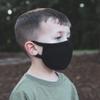 Gildan Youth Reusable Everyday 2-Layer Cotton Face Mask, Black (24 Pack), Youth: 4.75" x 6.5" (6" ear loops) view 4