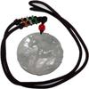2.1" China Certified Grade A Nature Jadeite Jade Lucky Horse and Monkey Hand Carved Necklace Pendant 8585 view 1